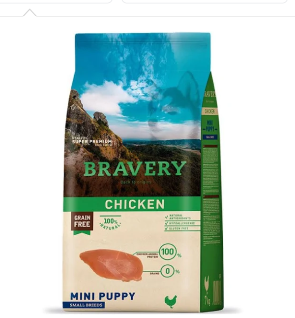Bravery Chicken Mini Puppy Small Breed x7Kg