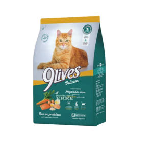 9 Lives Hogareños Indoor y Esterilizado 8 KG